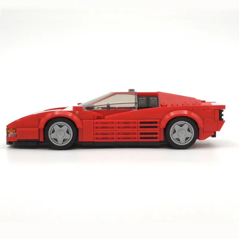 Ferrari Testarossa Creative Vehicle Racing Car Building Blocks Construction Toy Brick Figures Gift for Car Lover