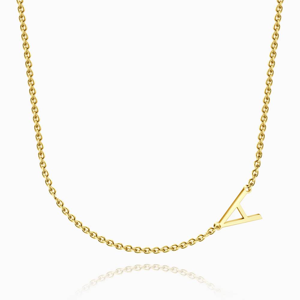 Custom Initial Letter Necklace S925 Silver