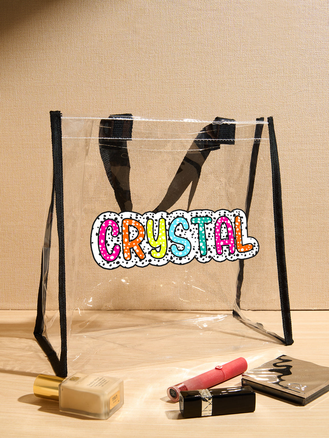 Personalized Name Clear Tote Bag - Ideal Wedding Gift