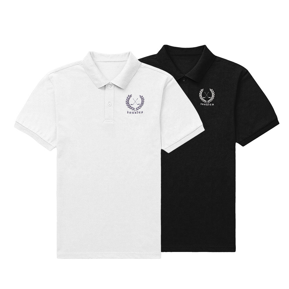 Custom Golf Polo Shirt Embroidered Name Men's Short Sleeve Polo Shirt