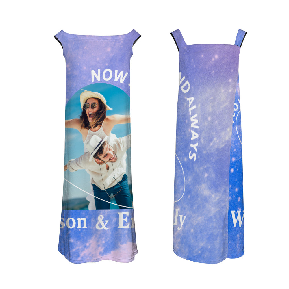 Custom Bath Towel Dress Starry Sky Bathing Beach Spa Bathrobe
