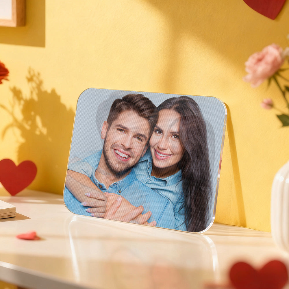 Custom Lenticular Photo Sheet – 2-Image Flip Insert (No Frame, No Base) – 6inch / 8inch
