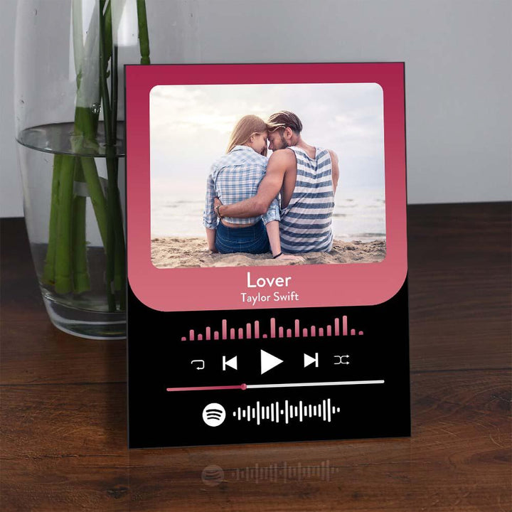 custom Music Photo Glass Plaque Fashion Plaque Home Decor Gift For Him