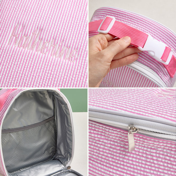 Personalized Lunch Bag with Embroidered Name Gift for Kids