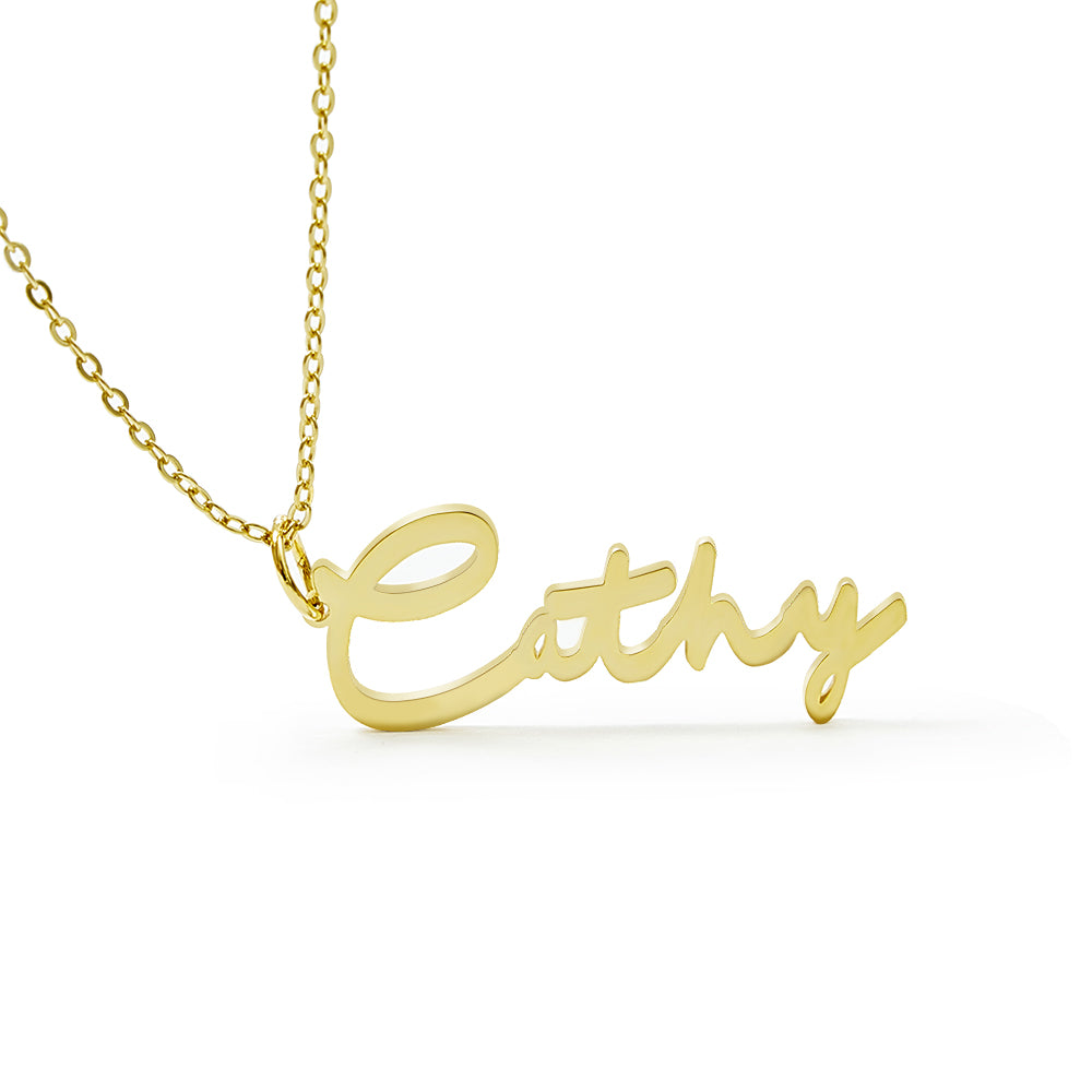 Custom Personalized Signature Style Name Necklace