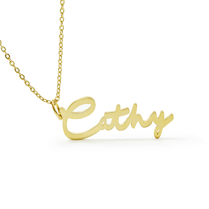 Custom Personalized Signature Style Name Necklace