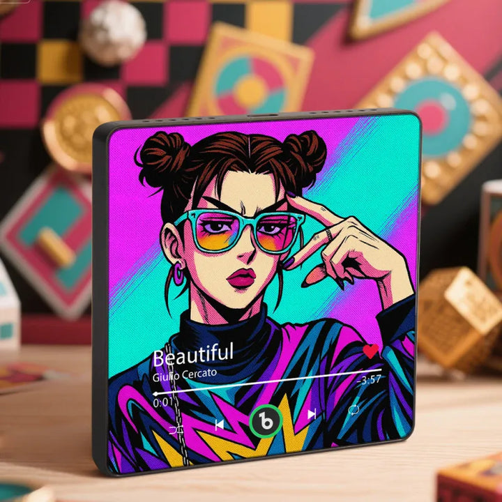 FridgeBeats Framed 4.0 Custom Anime-style Music Fridge Magnet and Photo with Colorful Frame Music Wall Photo Sticker Music Movement