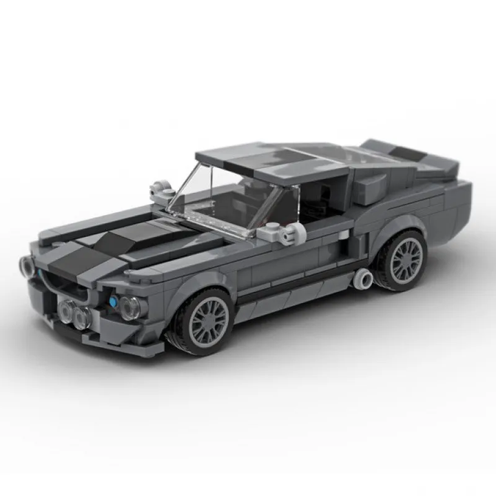 Ford Mustang Shelby GT500 Creative Vehicle Racing Car Building Blocks Construction Toy Brick Figures Gift for Car Lover