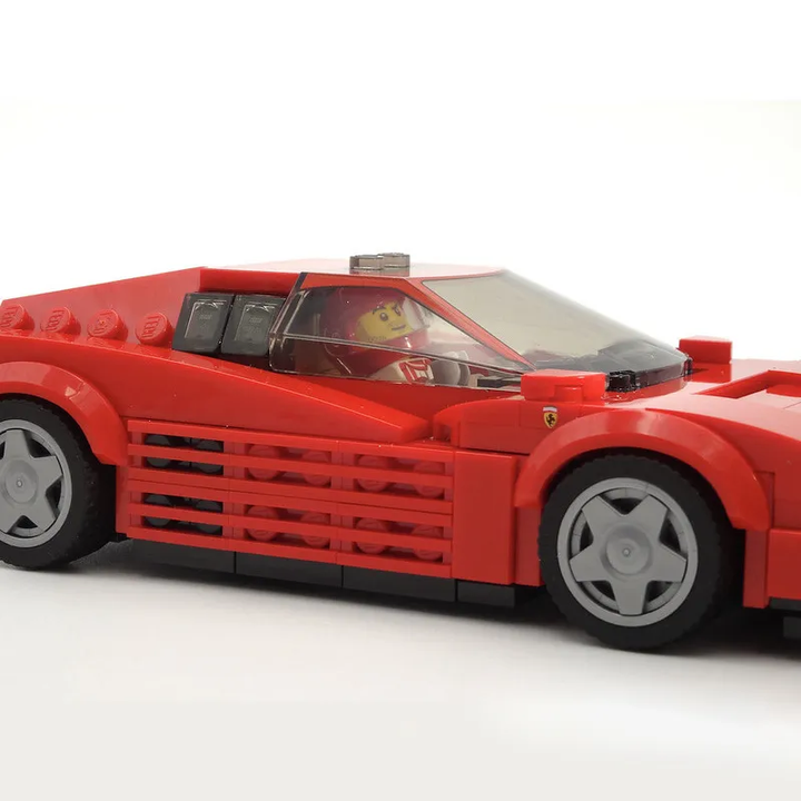 Ferrari Testarossa Creative Vehicle Racing Car Building Blocks Construction Toy Brick Figures Gift for Car Lover