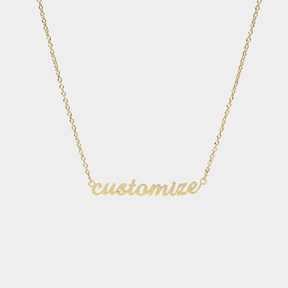 Personalized Name Necklace Stainless Steel