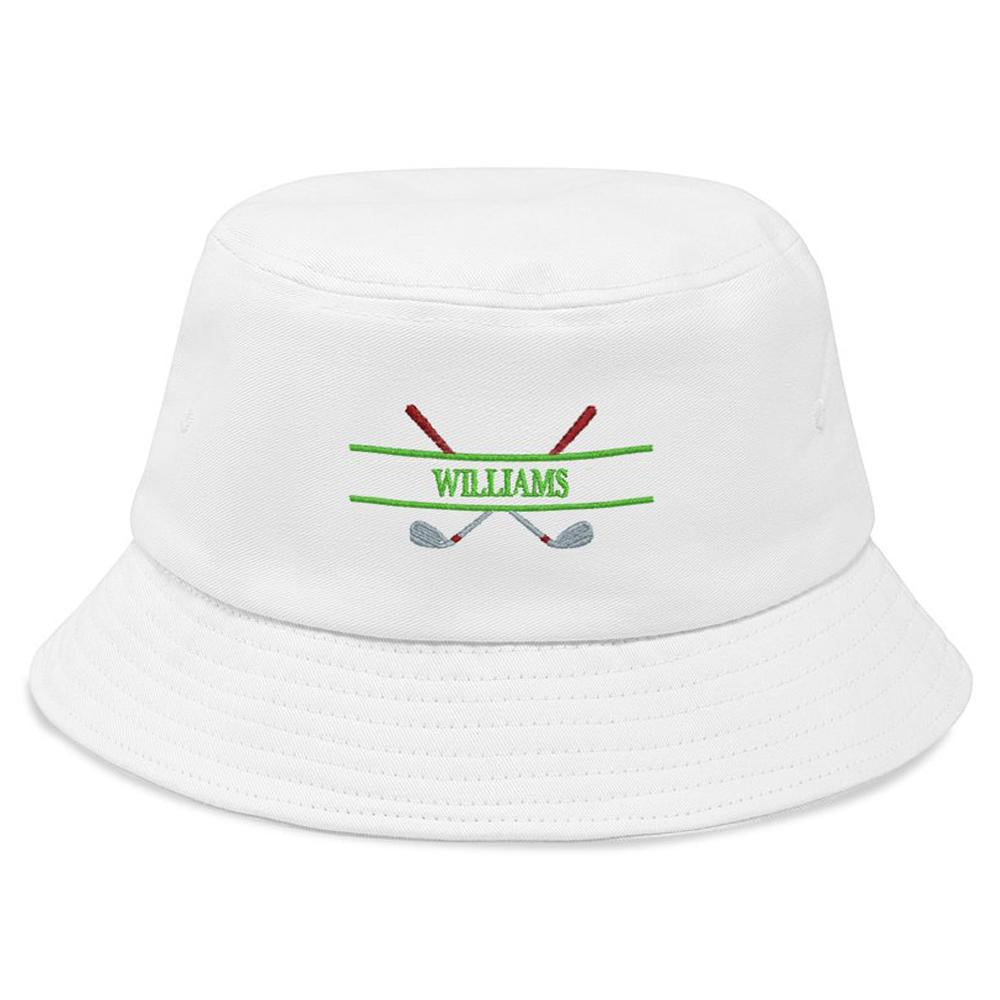 Custom Embroidery Golf Bucket Hat Personalized Name Fisherman Cap Gift for Golf Lover