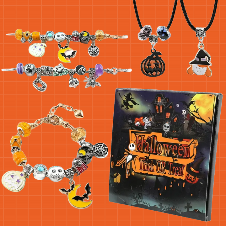 Halloween Charms Set – DIY Bracelets Jewelry Halloween Gifts for Kids