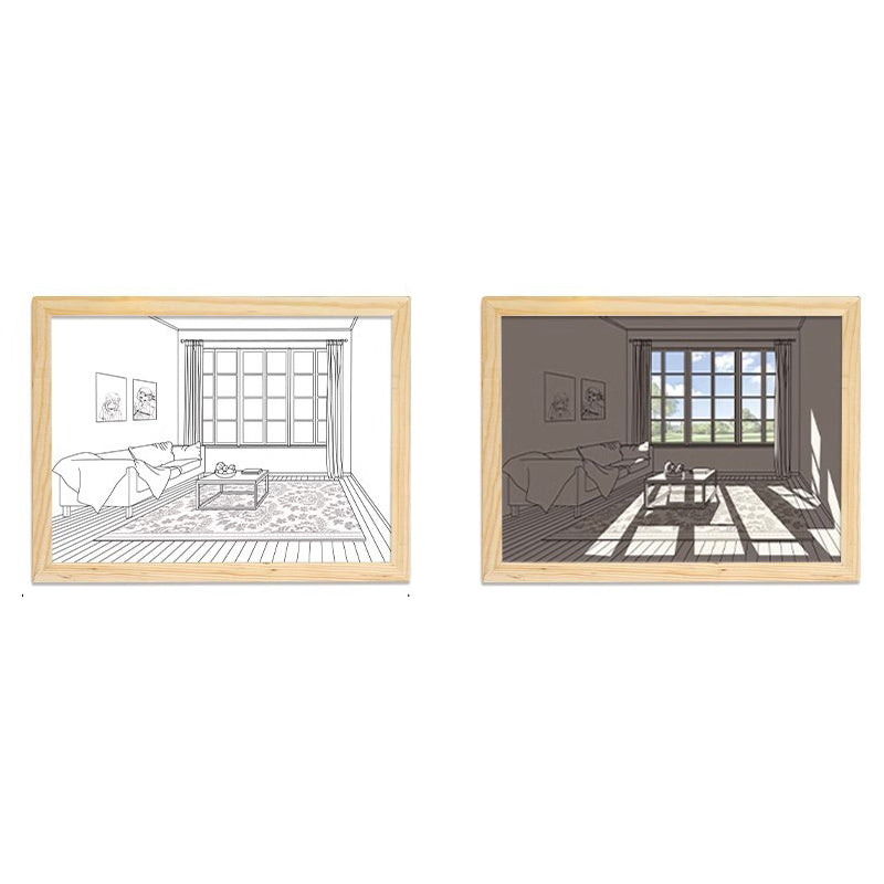 Painting Night Light Creative Sunshine Painting Lamp Home Decoration Gifts