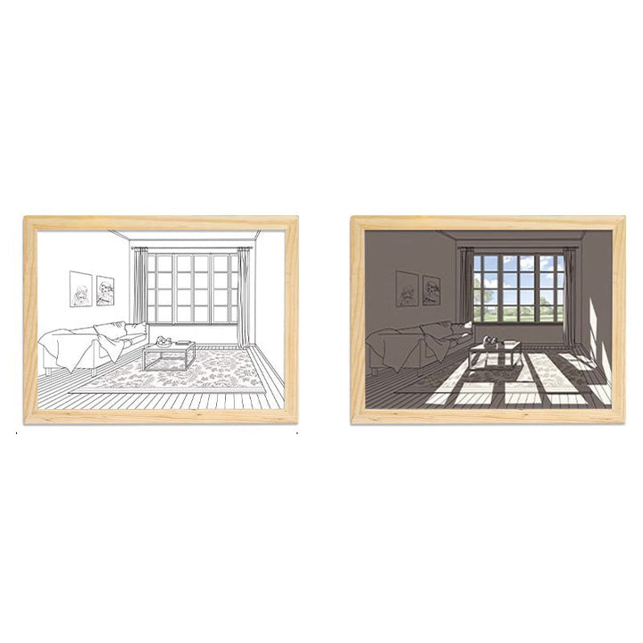 Painting Night Light Creative Sunshine Painting Lamp Home Decoration Gifts