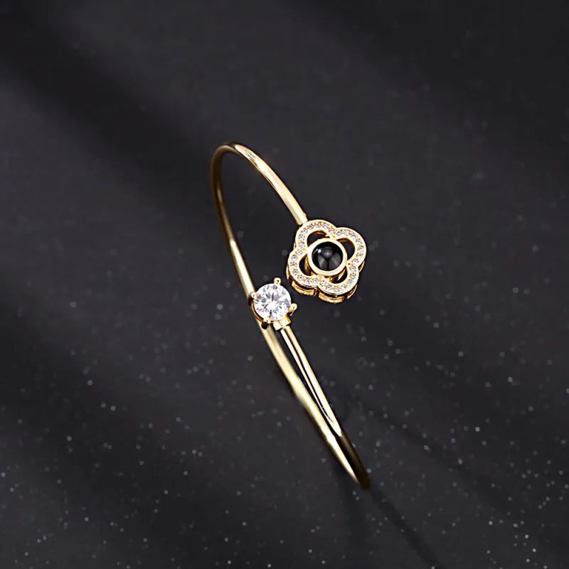 Custom Projection Bracelet Personalized Photo Bracelet Heart Jewelry Gift for Her