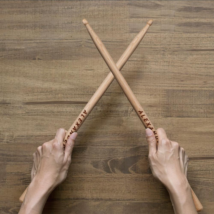Custom Engraved Drumsticks for Drummer