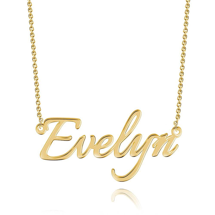 Personalized Nameplate Necklace Custom Name Jewelry