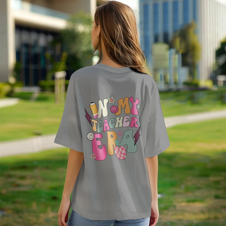 Personalized In My Teacher Era T-Shirt Teacher Custom Name Shirt Back to School Gifts