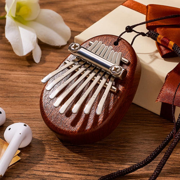 Custom 8 Keys Mini Kalimba Thumb with Name and Date