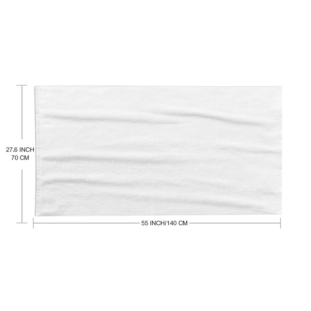 Personalized Name Orange Fruit Printed Beach Towel