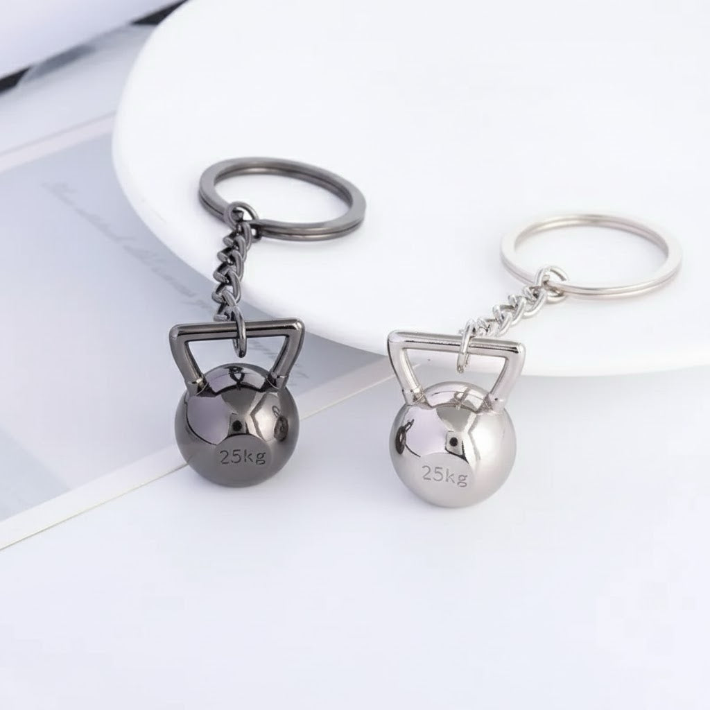 Dumbbell Metal Keychain Accessories Equipment Kettlebells Dumbbells Boxing Pendant Mini Fitness Keychain