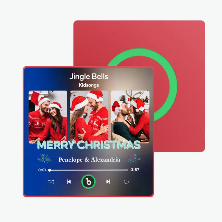 FridgeBeats Framed 4.0 Custom 3 Photos Music Fridge Magnet FridgeBeats Pro Supports Bluetooth Connectivity Christmas Gifts