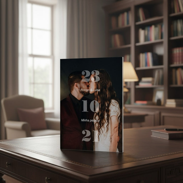 Custom Photo & Special Date Acrylic Plaque – Personalized Home Decor & Valentine's Day Gift