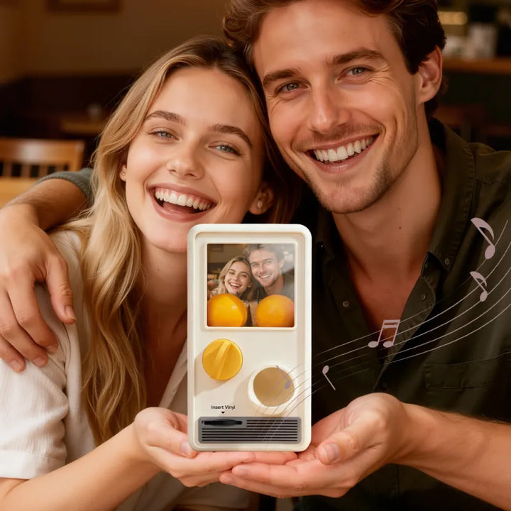 Personalized Music and Photo Music Gachapon Machine Custom Song Mini Record Box Anniversary Gift Christmas Gifts