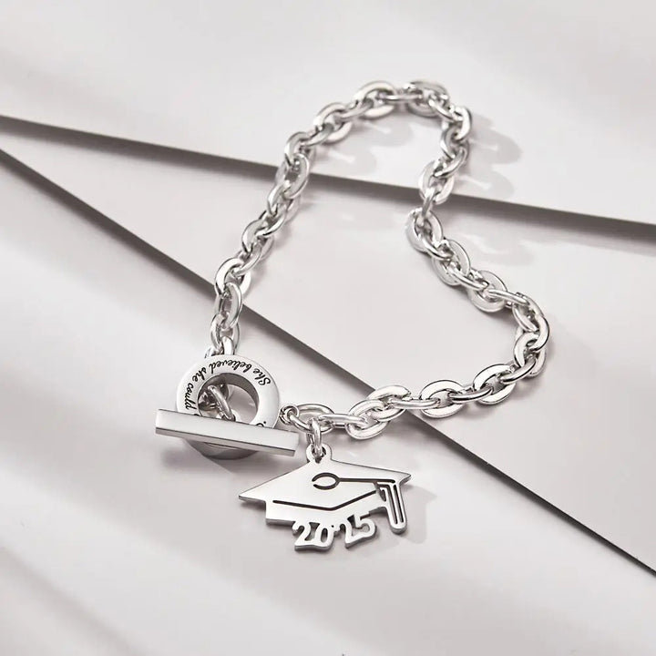 Custom Engraved Bracelet 2025 Graduation Season Commemorative Gifts