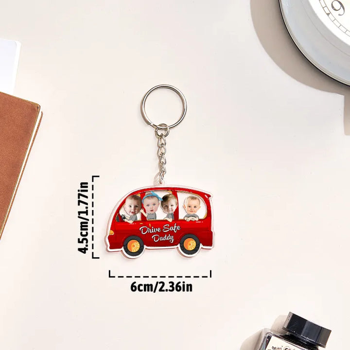 Personalized Drive Safe Keychain Custom Car Style Keychain Gifts for Dad