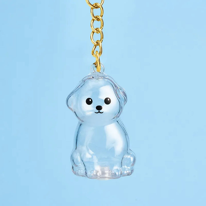 Dog Hair Collector Keychain Bag Charm Memorial Storage Box without Text Sentimental Perfect for Storing Pet Hair Gift for Dog Lovers