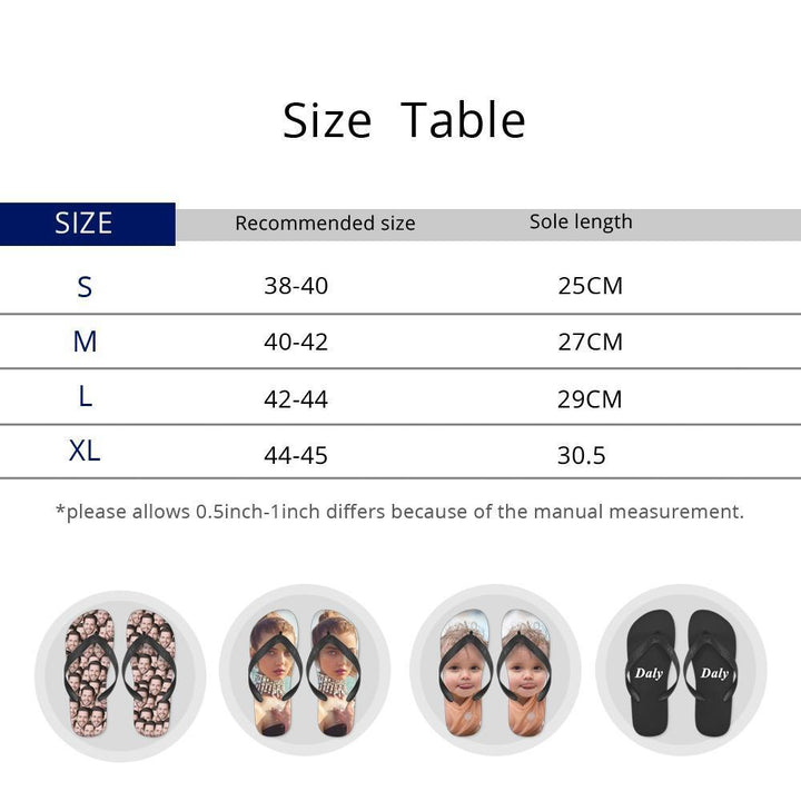 Custom Face Flip Flops Personalized Pineapple Beach Sandal