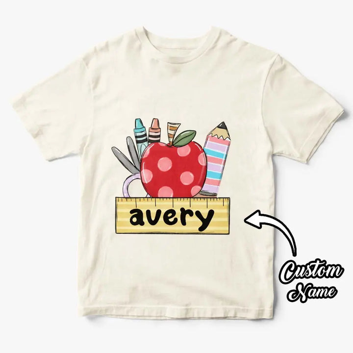 Personalized Back to School T-shirt First Day of School Shirt Gift for Kids