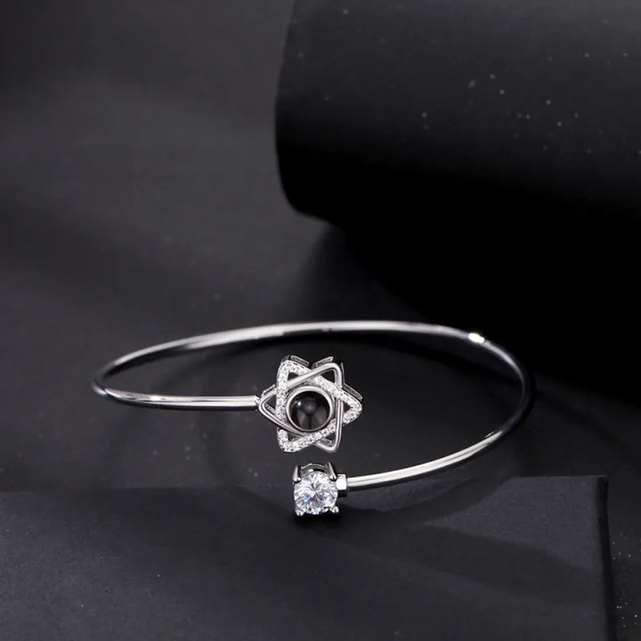 Custom Projection Bracelet Personalized Photo Bracelet Heart Jewelry Gift for Her