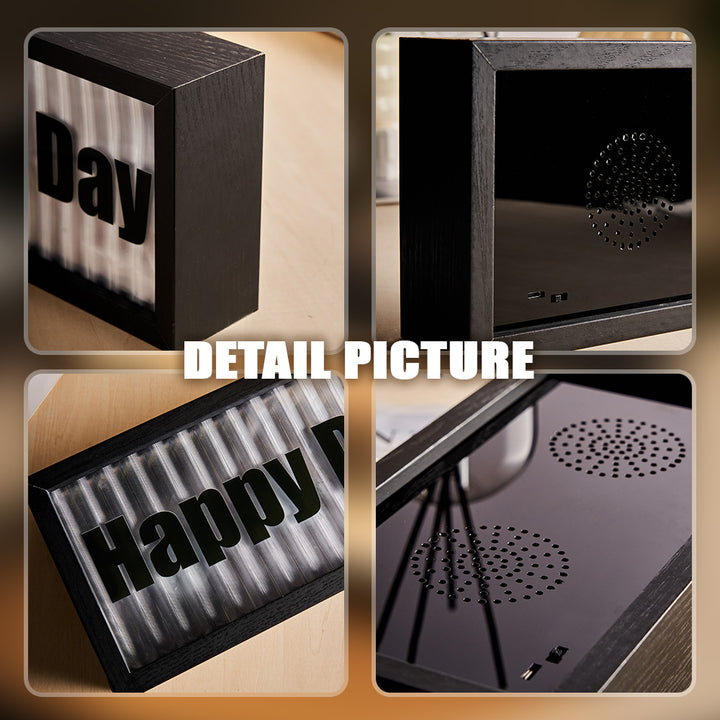 Personalized Bluetooth Speaker with Light Custom Text Bluetooth Speaker Unique Gift for Him