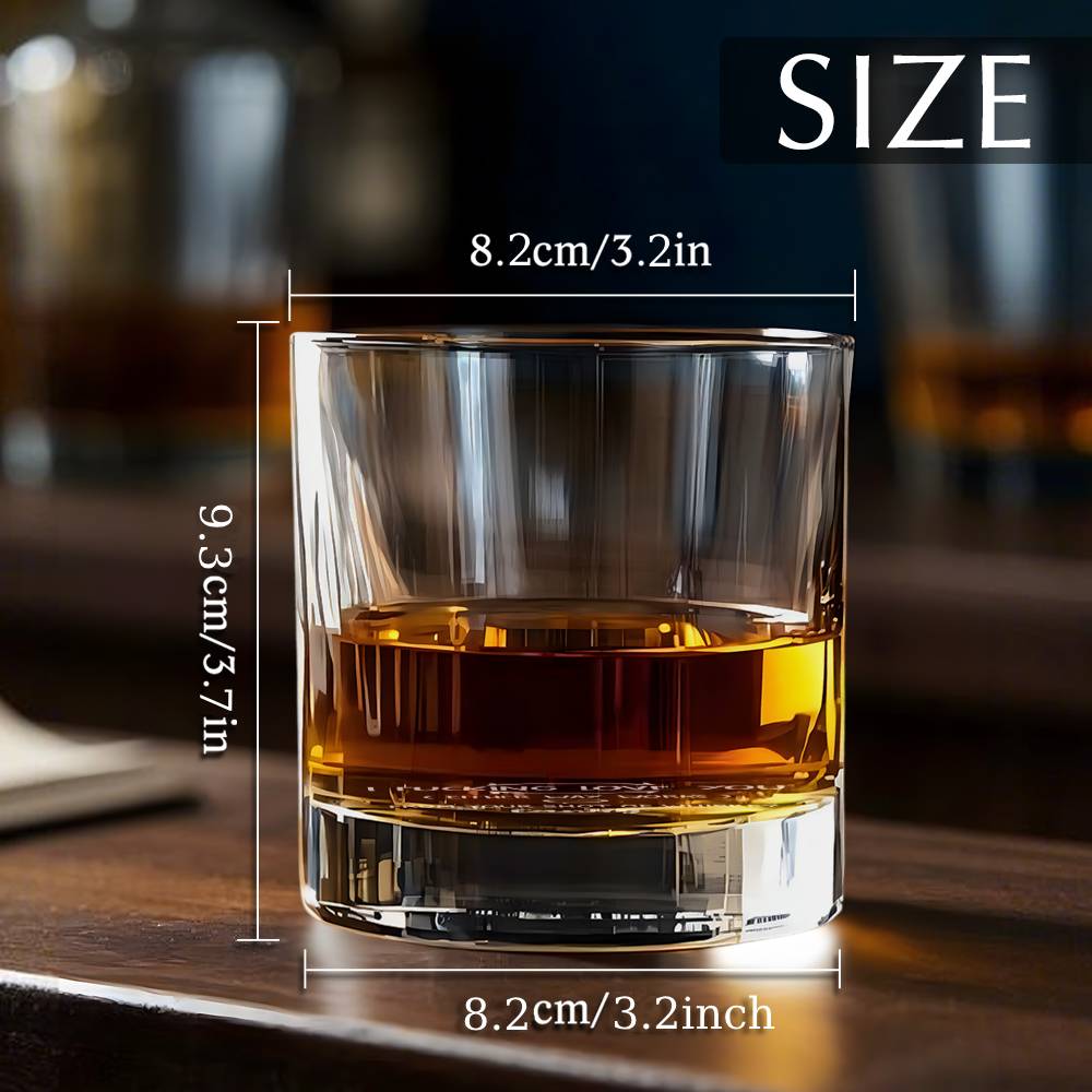 Personalized Whiskey Glass I Met You I Liked You I Love You 10oz Whiskey Glass Gift for Husband or Boyfriend