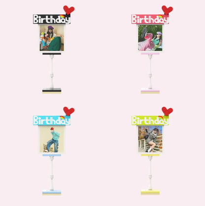 Full-body Custom 1 Person Brick Figures with Photo and Text Birthday Gift for Her