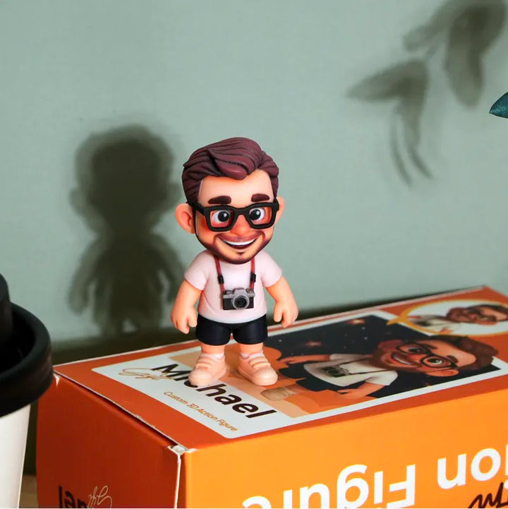 Custom Cute 3D Mini Figure Office Desk Figurine Based on Your Picture Birthday Gift Valentines Gift Christmas Gift