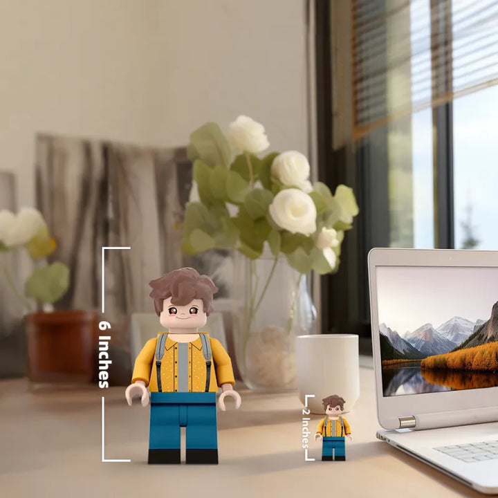 3D Print Custom Giant Minifigs Personalized Photo Turn Your Photo into Minifigs Gifts for Son Production Time: 7–10 Working Days