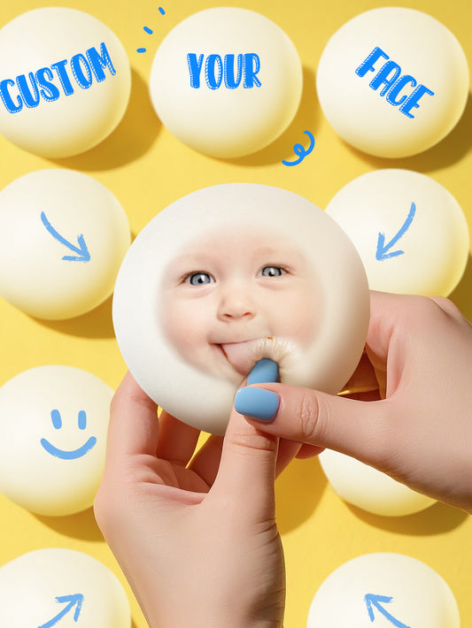 Custom Photo Stress Relief Bun Toy – Personalized Decompression Manju Style Toy