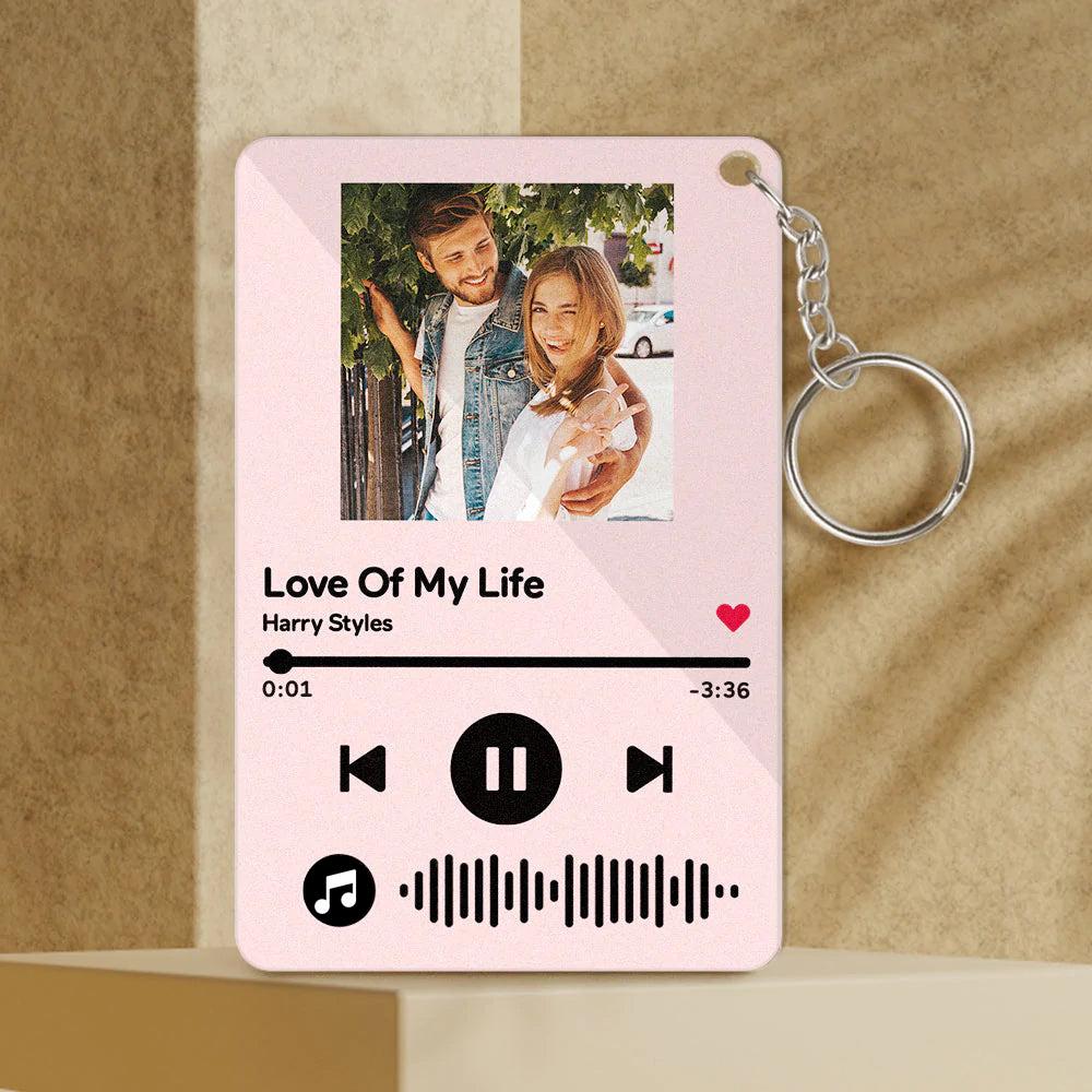 Custom Photo Scannable Music Code Music Plaque Gifts For Her/Him