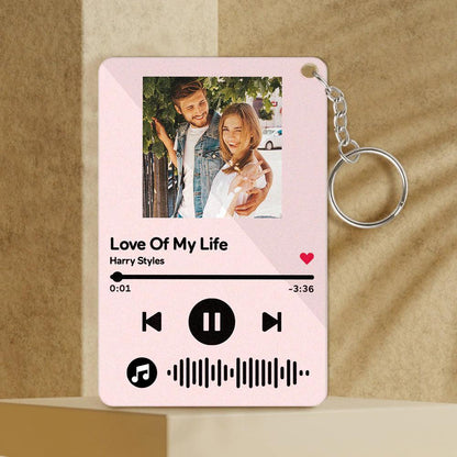 Custom Photo Scannable Music Code Music Plaque Gifts For Her/Him