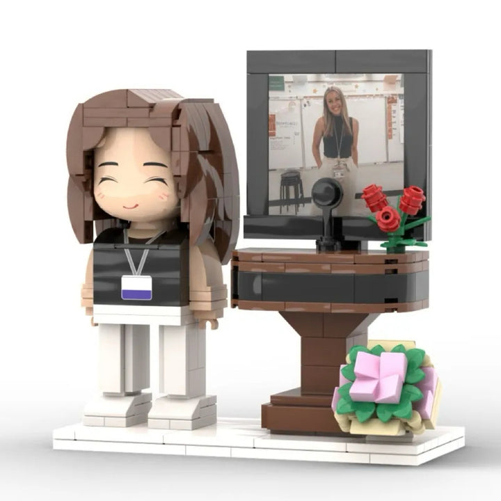 Custom Brick Figures Full Body Customizable 1 Person Gift for Teacher Occupational Gift
