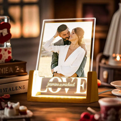 Personalized Couple Photo Collage Night Light Custom Valentines Day Gift Gift for Couple Anniversary Gift for Girlfriend Love Gift