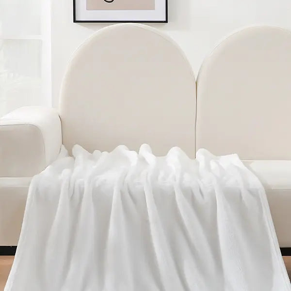 Customized Painted Art Portrait Fleece Blanket with Text