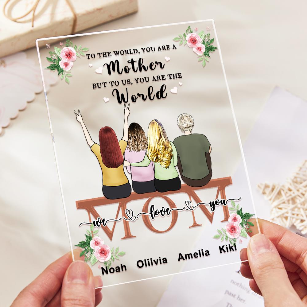 Custom Photo Acrylic Plaque For Mom