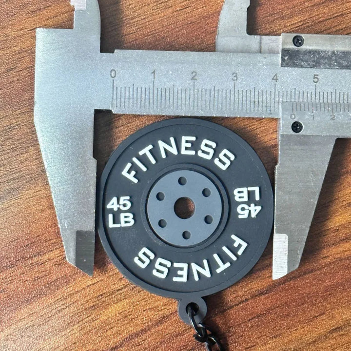 Weightlifting Weight Plates Keychain Accessories Equipment Pendant Metal Mini Backpack Keychain
