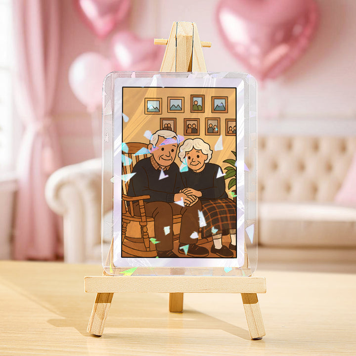 Custom Photo Anime-Style Double-Sided Game Card Personalized Anniversary Gift