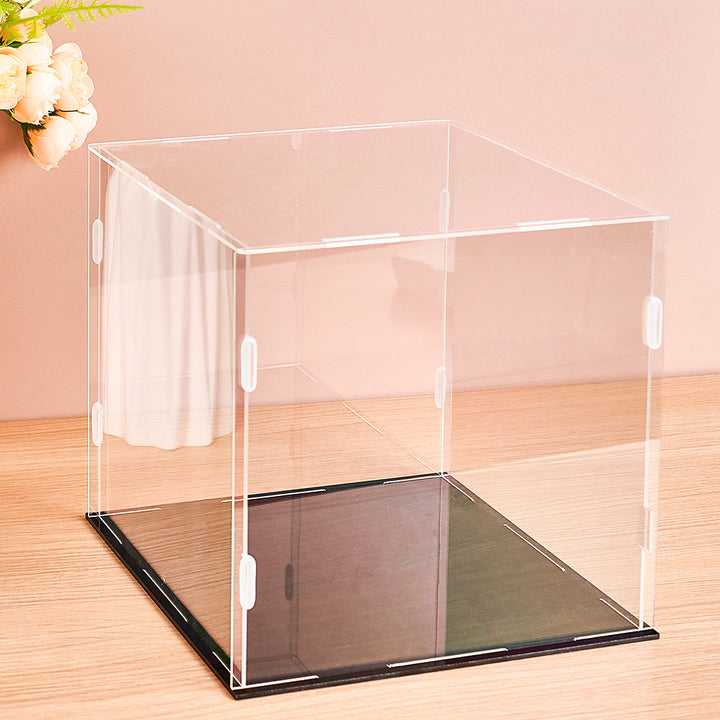 Dustproof Clear Acrylic Display Case Display Box – Protective Box for 4 People Bobbleheads Collectibles
