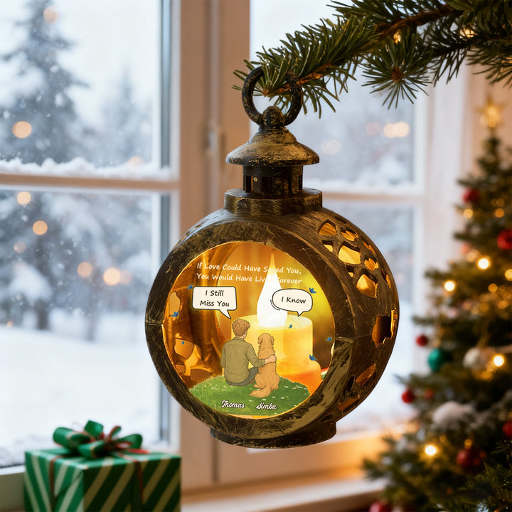 Custom Pet Photo into Comic Style Ornament – Personalized Text Christmas Gift for Pet Lovers